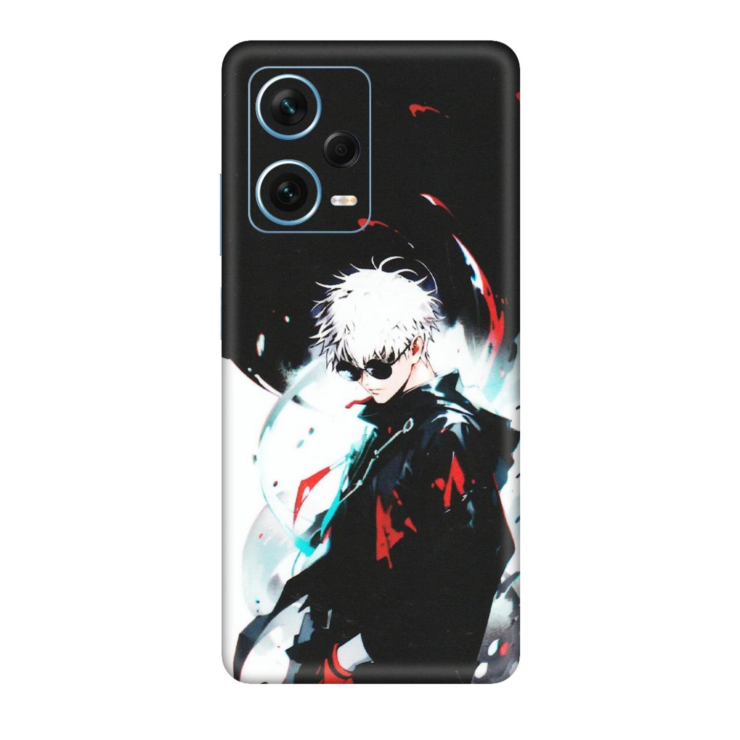Xiaomi Redmi Phone Skins (All Models) - Gojo Powerful Charater Kaisen Anime - Matte Finish (M-144) Redmi Note 12 Pro Plus 5G