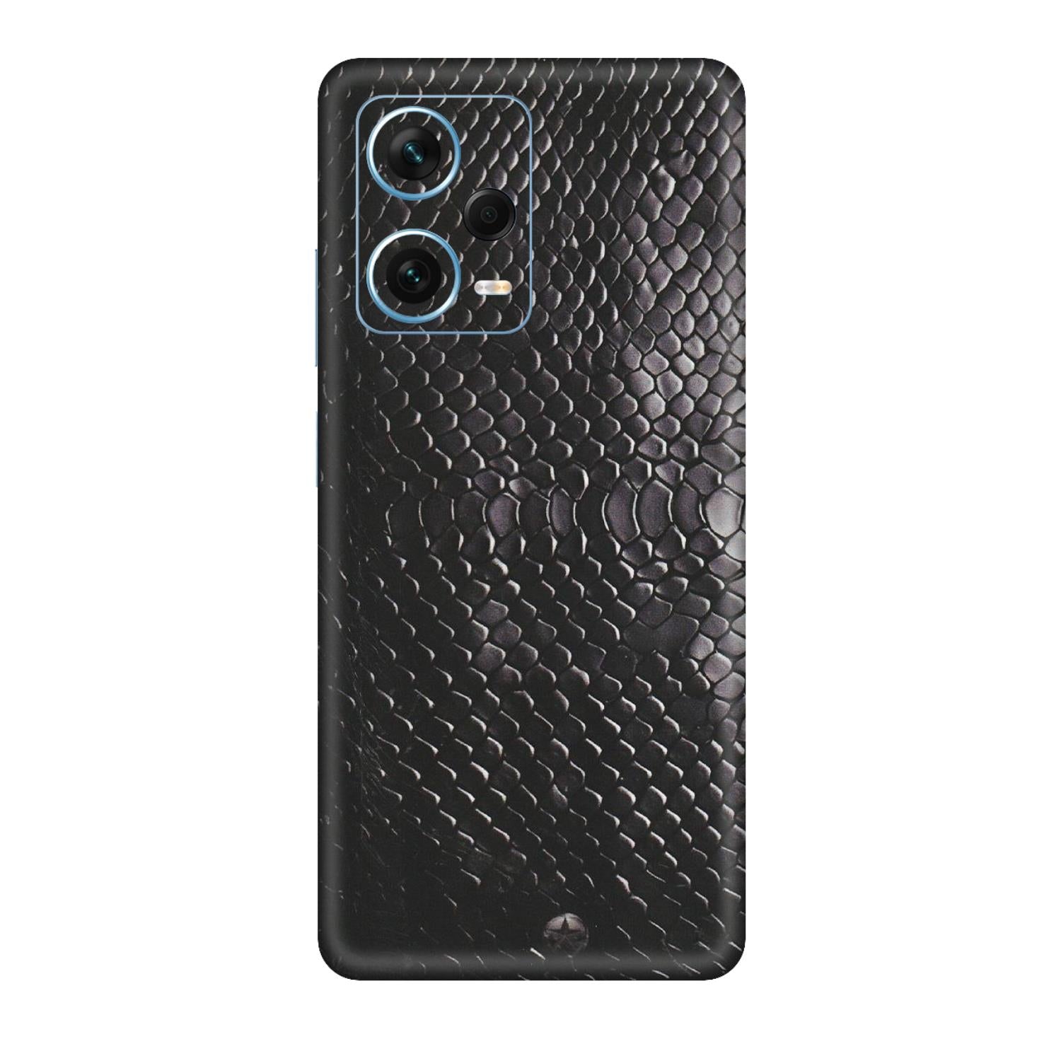 Xiaomi Redmi Phone Skins (All Models) - Black Snack Leather - Matte Finish (M-147) Redmi Note 12 Pro Plus 5G