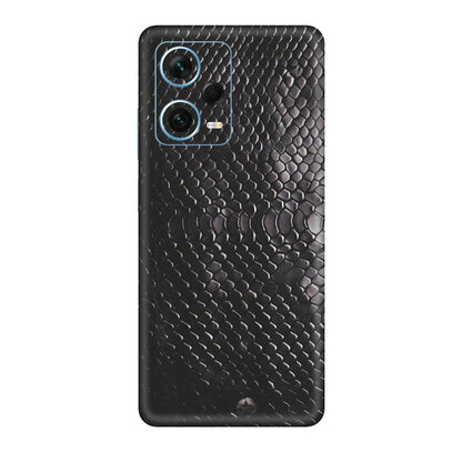 Xiaomi Redmi Phone Skins (All Models) - Black Snack Leather - Matte Finish (M-147) Redmi Note 12 Pro Plus 5G