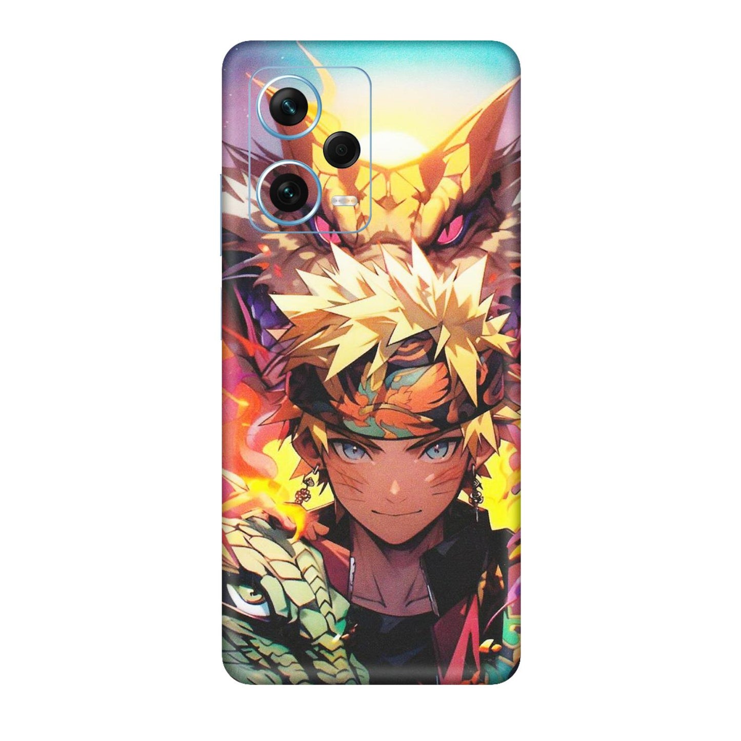 Xiaomi Redmi Phone Skins (All Models) - Angry Naruto Anime - Matte Finish (M-148) Redmi Note 12 Pro Plus 5G