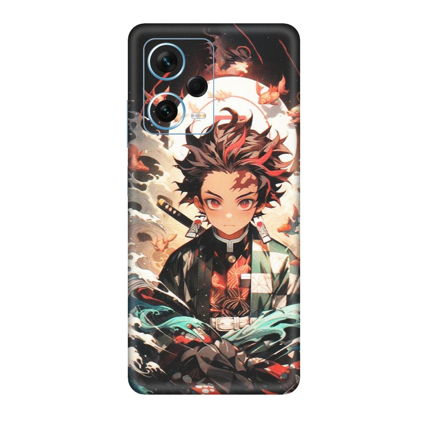 Xiaomi Redmi Phone Skins (All Models) - Tanjiro Demon Slayer Anime - Matte Finish (M-158) Redmi Note 12 Pro Plus 5G