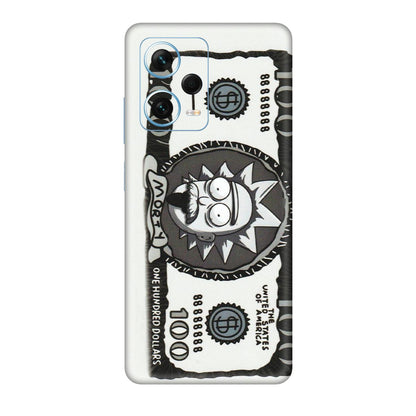 Xiaomi Redmi Phone Skins (All Models) - Rick And Morty Hundred Dollar Anime - Matte Finish (M-161) Redmi Note 12 Pro Plus 5G