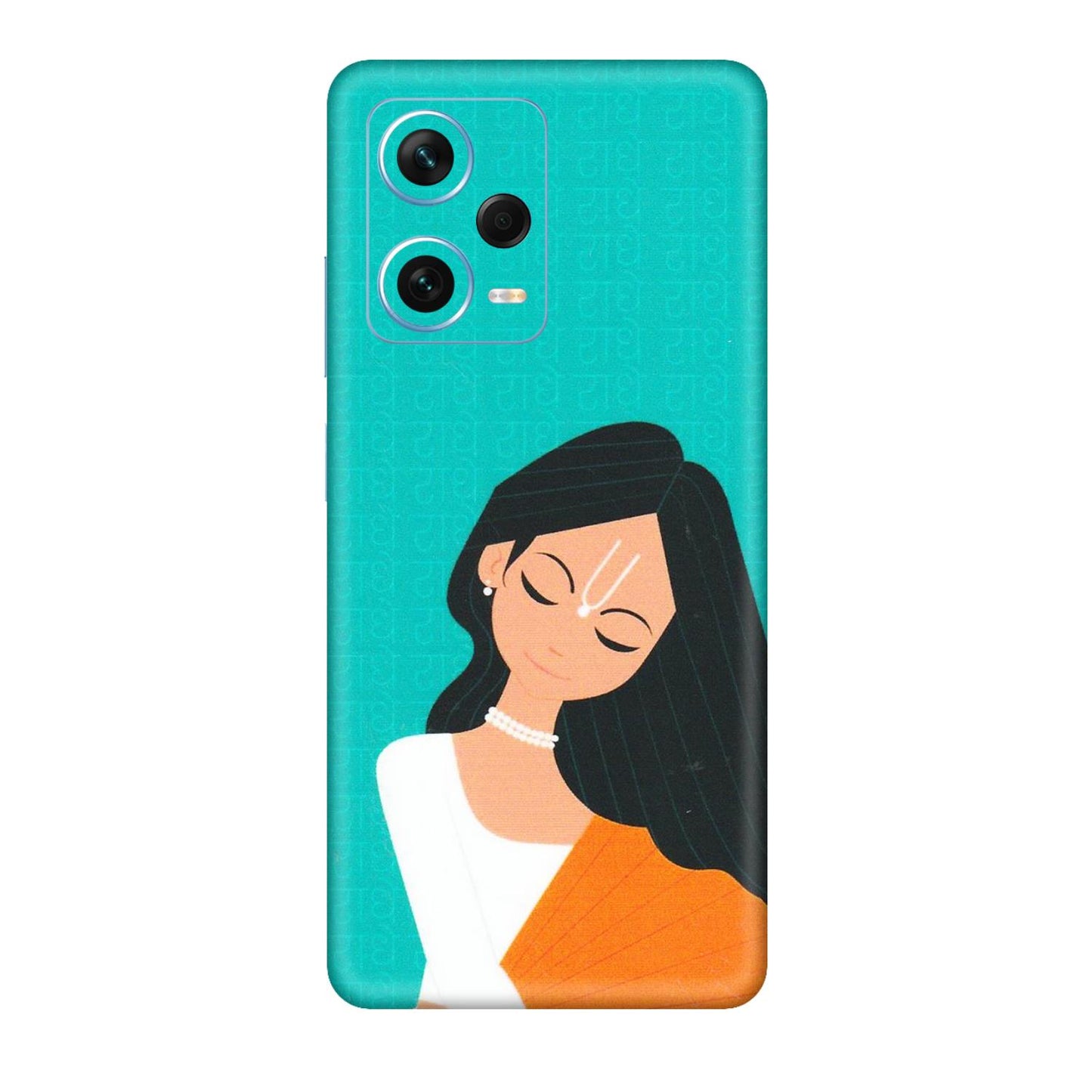 Xiaomi Redmi Phone Skins (All Models) - Radhe Radhe With Hindu Symbol - Matte Finish (M-164) Redmi Note 12 Pro Plus 5G