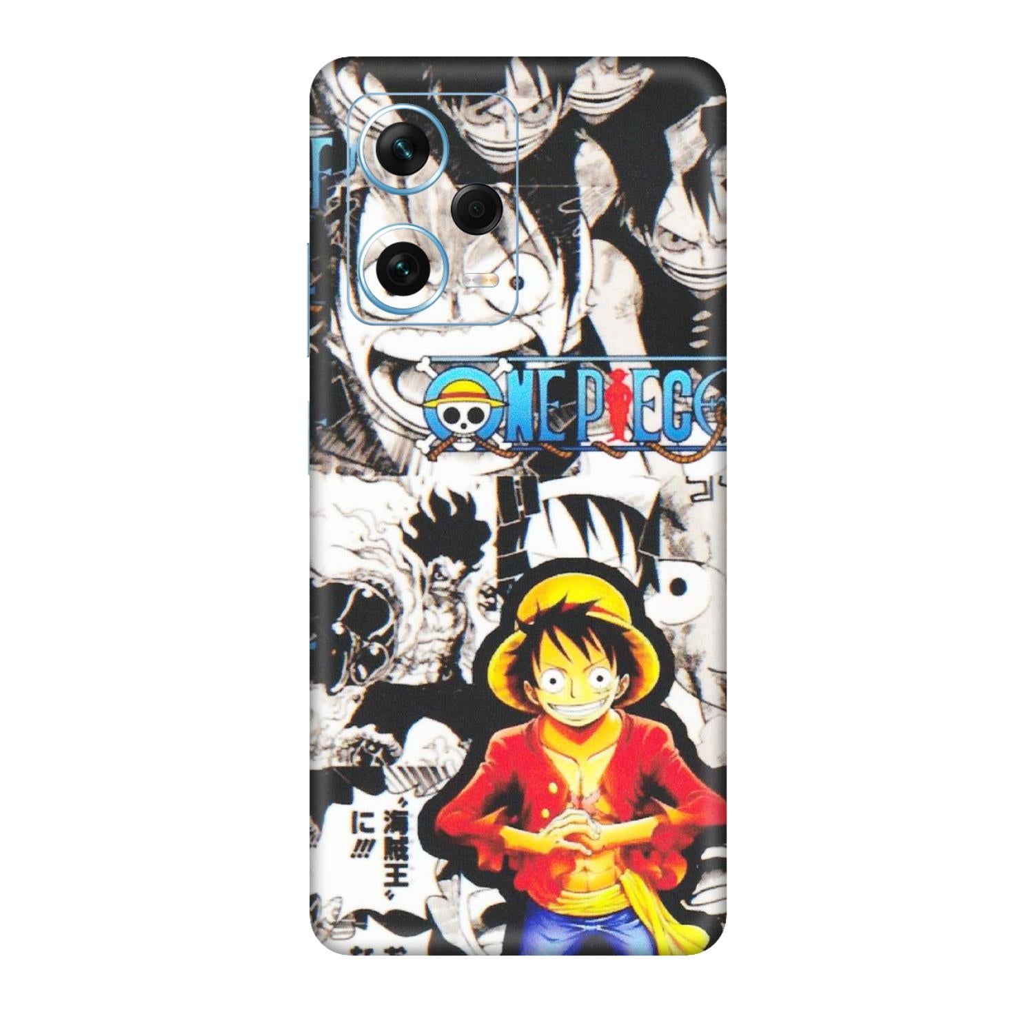 Xiaomi Redmi Phone Skins (All Models) - One Piece B&W - Matte Finish (M-63) Redmi Note 12 Pro Plus 5G