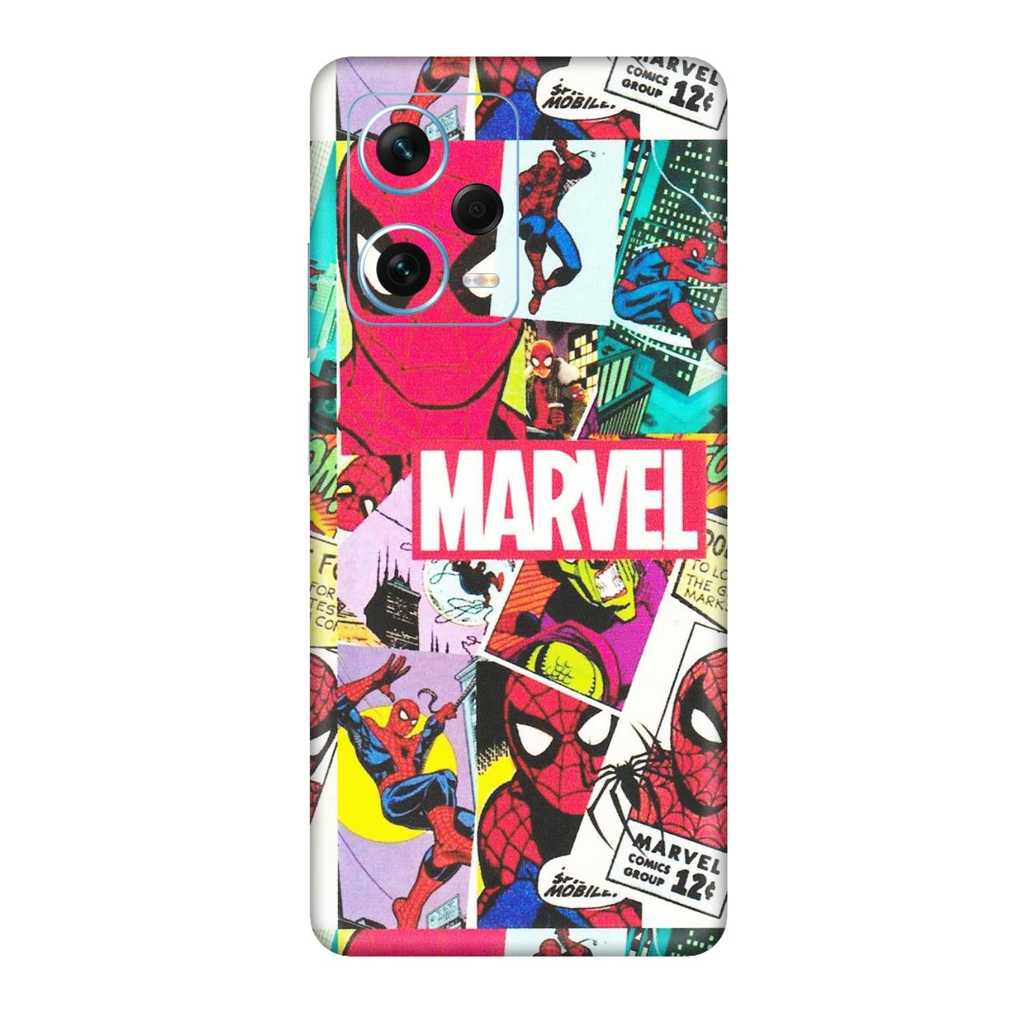 Xiaomi Redmi Phone Skins (All Models) - Marvel Comic Spiderman Grafitti - Matte Finish (M-72) Redmi Note 12 Pro Plus 5G