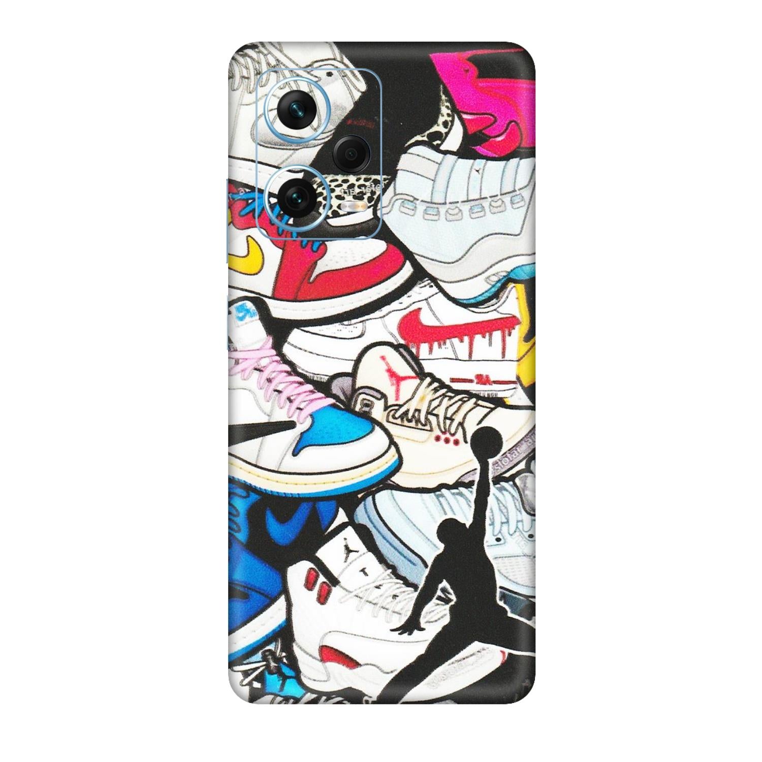 Xiaomi Redmi Phone Skins (All Models) - Jordan Sneakers Fan - Matte Finish (M-80) Redmi Note 12 Pro Plus 5G