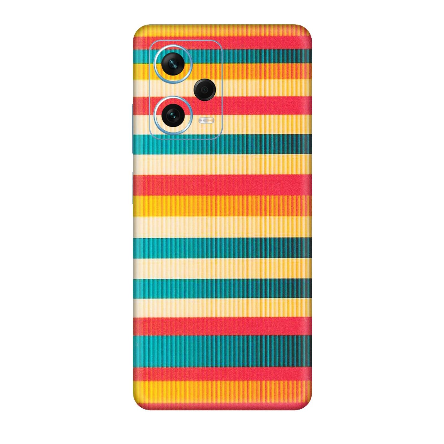 Xiaomi Redmi Phone Skins (All Models) - Colourful Stripes Soothing Effect - Matte Finish (M-86) Redmi Note 12 Pro Plus 5G