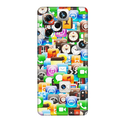 Xiaomi Redmi Phone Skins (All Models) - All Apple Icons - Matte Finish (M-93) Redmi Note 12 Pro Plus 5G