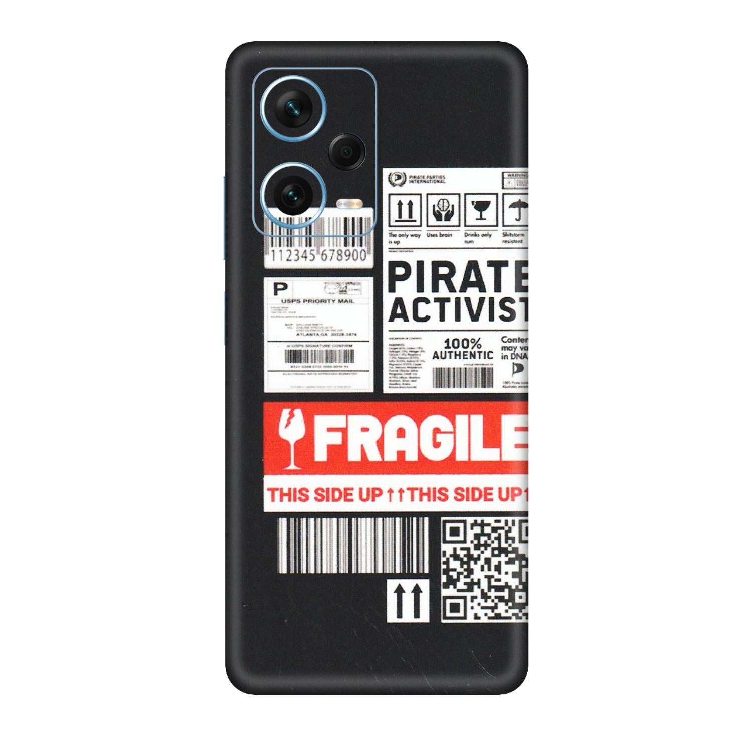 Xiaomi Redmi Phone Skins (All Models) - Handle With Care - Matte Finish (M-99) Redmi Note 12 Pro Plus 5G