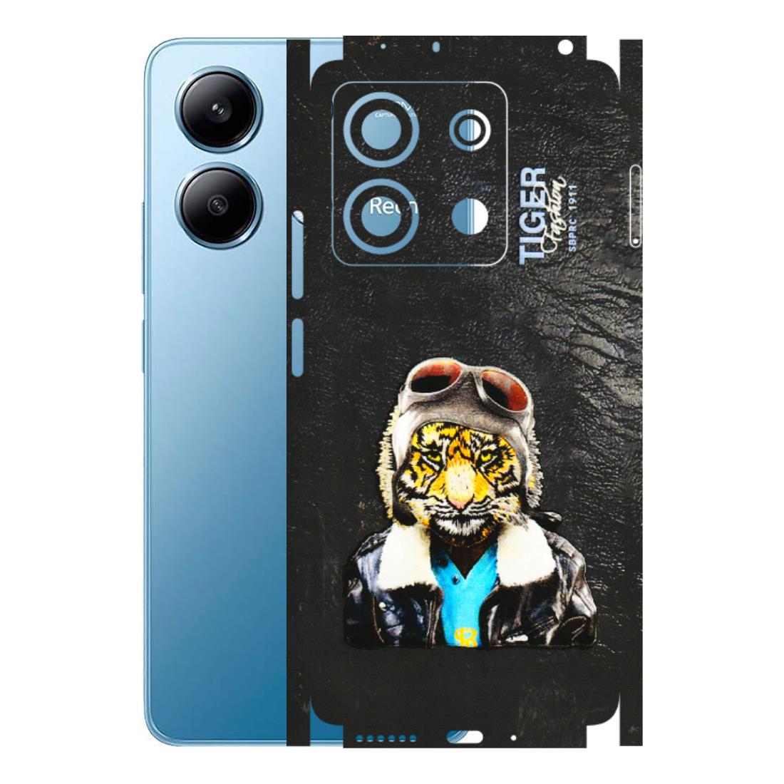 Xiaomi Redmi Phone Skins (All Models) - Rider Tiger - 3D Embossed Finish (L-113) Redmi Note 13 5G
