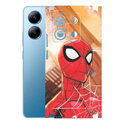 Xiaomi Redmi Phone Skins (All Models) - Spiderman Face New - Matte Finish (M-41) Redmi Note 13 5G