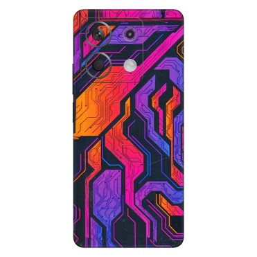 Xiaomi Redmi Phone Skins (All Models) - Tech Circuits Futuristic - 3D Embossed Finish (L-07) Redmi Note 13 5G