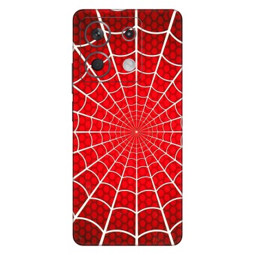 Xiaomi Redmi Phone Skins (All Models) - Classic Spidey Web - 3D Embossed Finish (L-115) Redmi Note 13 5G