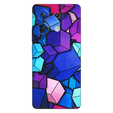 Xiaomi Redmi Phone Skins (All Models) - Cube Doodle - 3D Embossed Finish (L-141) Redmi Note 13 5G