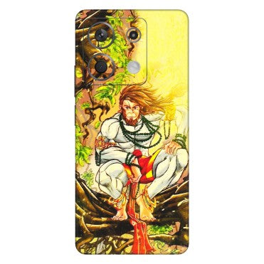 Xiaomi Redmi Phone Skins (All Models) - Lord Hanuman - 3D Embossed Finish (L-152) Redmi Note 13 5G