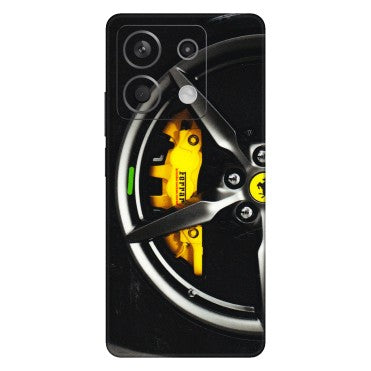 Xiaomi Redmi Phone Skins (All Models) - Ferrari Wheel Alloy - 3D Embossed Finish (L-173) Redmi Note 13 5G