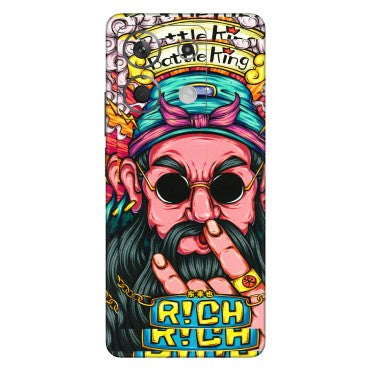 Xiaomi Redmi Phone Skins (All Models) - Battle King Dude Face - 3D Embossed Finish (L-178) Redmi Note 13 5G