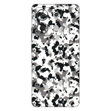 Xiaomi Redmi Phone Skins (All Models) - White Black Camouflage - 3D Embossed Finish (L-18) Redmi Note 13 5G