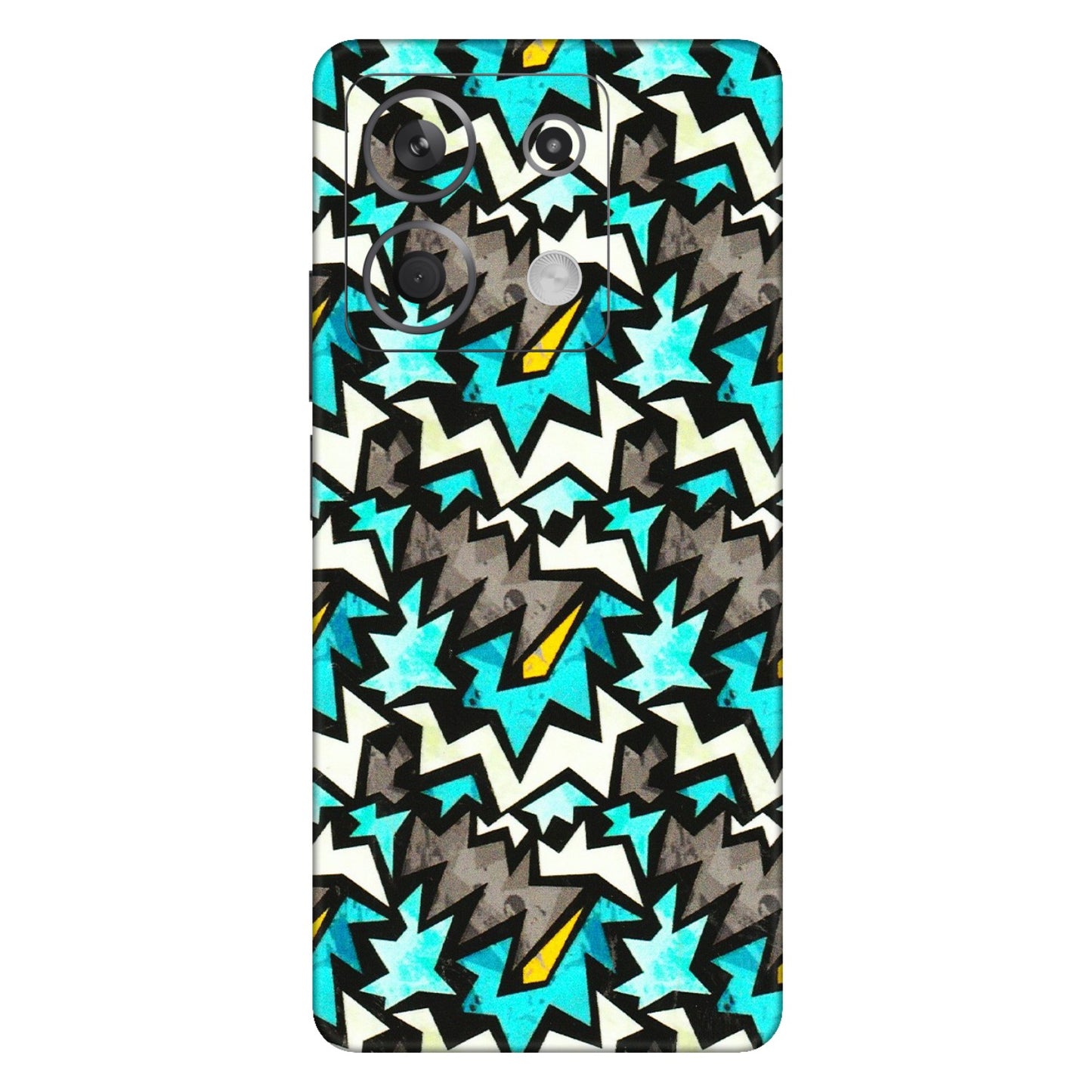 Xiaomi Redmi Phone Skins (All Models) - Funky Zig Zag - 3D Embossed Finish (L-223) Redmi Note 13 5G
