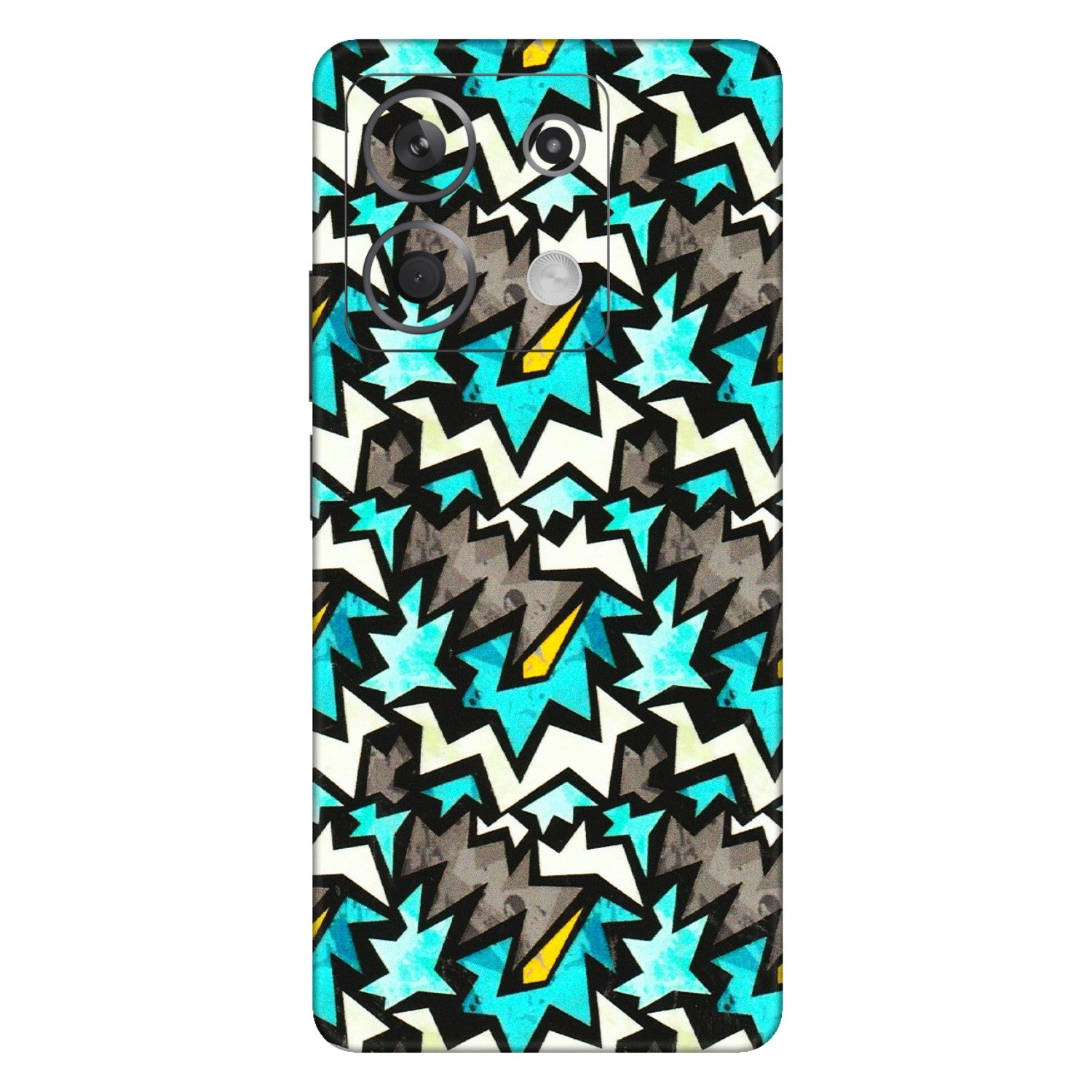 Xiaomi Redmi Phone Skins (All Models) - Funky Zig Zag - 3D Embossed Finish (L-223) Redmi Note 13 5G