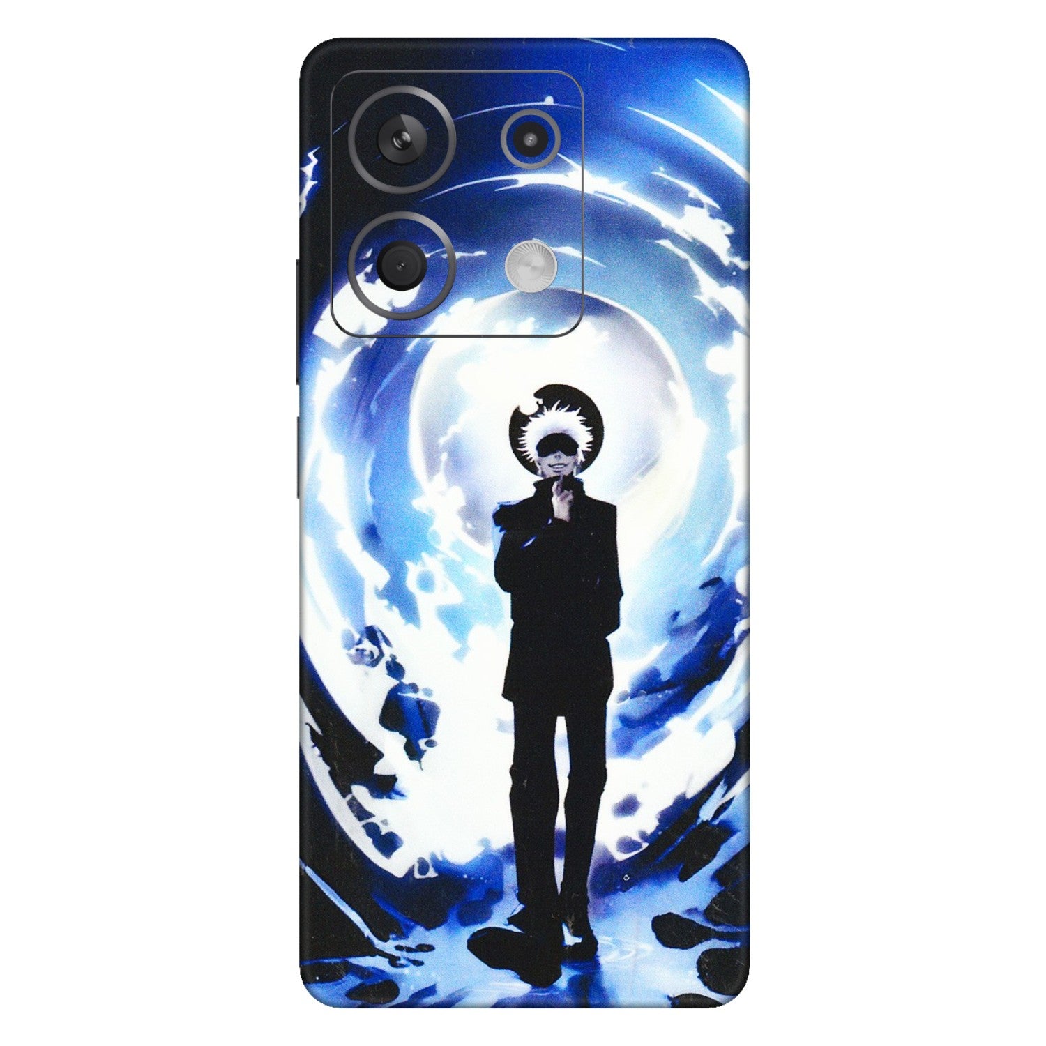Xiaomi Redmi Phone Skins (All Models) - Satoru Gojo Dark Blue - 3D Embossed Finish (L-235) Redmi Note 13 5G