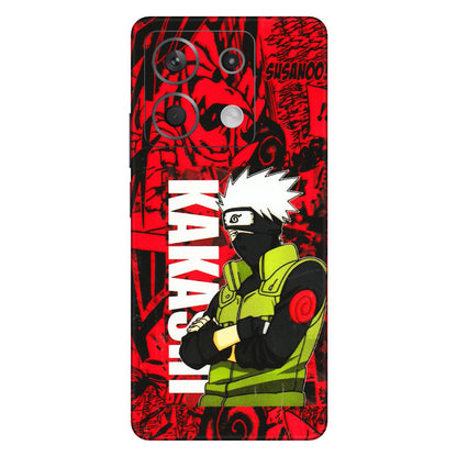 Xiaomi Redmi Phone Skins (All Models) - Kakashi Red Anime - 3D Embossed Finish (L-251) Redmi Note 13 5G