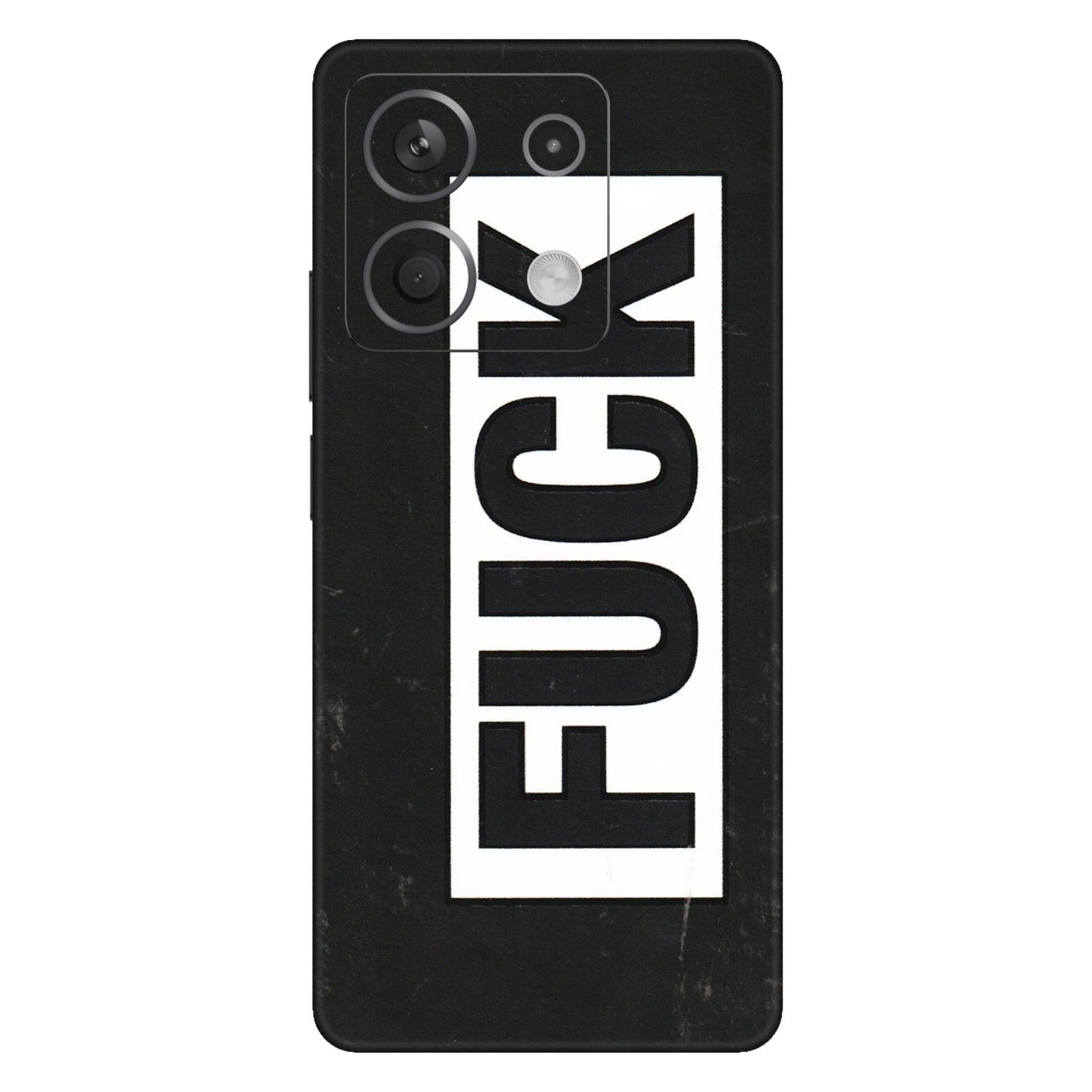 Xiaomi Redmi Phone Skins (All Models) - The F Word - 3D Embossed Finish (L-255) Redmi Note 13 5G