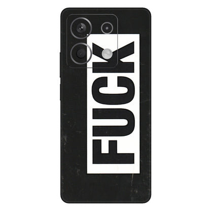 Xiaomi Redmi Phone Skins (All Models) - The F Word - 3D Embossed Finish (L-255) Redmi Note 13 5G