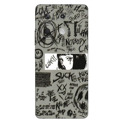 Xiaomi Redmi Phone Skins (All Models) - Never Have Love Anime - 3D Embossed Finish (L-260) Redmi Note 13 5G