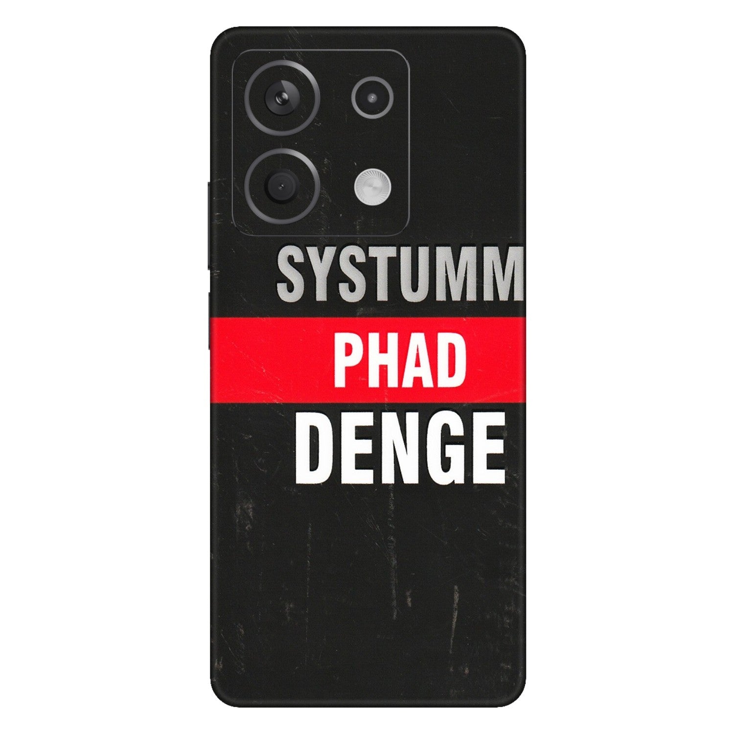 Xiaomi Redmi Phone Skins (All Models) - Systumm Phad Denge - 3D Embossed Finish (L-278) Redmi Note 13 5G