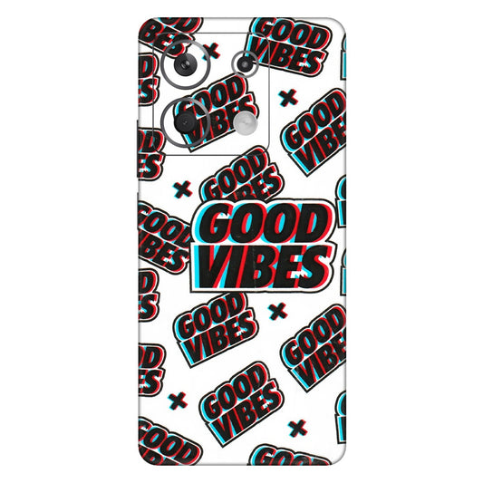 Xiaomi Redmi Phone Skins (All Models) - Good Vibes - 3D Embossed Finish (L-282) Redmi Note 13 5G