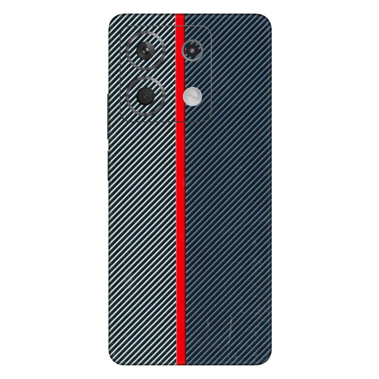 Xiaomi Redmi Phone Skins (All Models) - Blue Sober Lines - 3D Embossed Finish (L-305) Redmi Note 13 5G