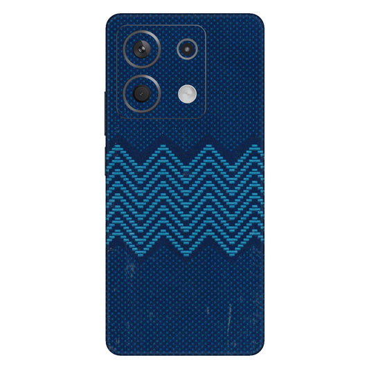 Xiaomi Redmi Phone Skins (All Models) - Blue Sober Waves - 3D Embossed Finish (L-306) Redmi Note 13 5G