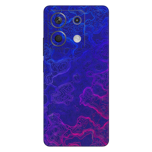 Xiaomi Redmi Phone Skins (All Models) - Purple Ripples Swirl - 3D Embossed Finish (L-314) Redmi Note 13 5G