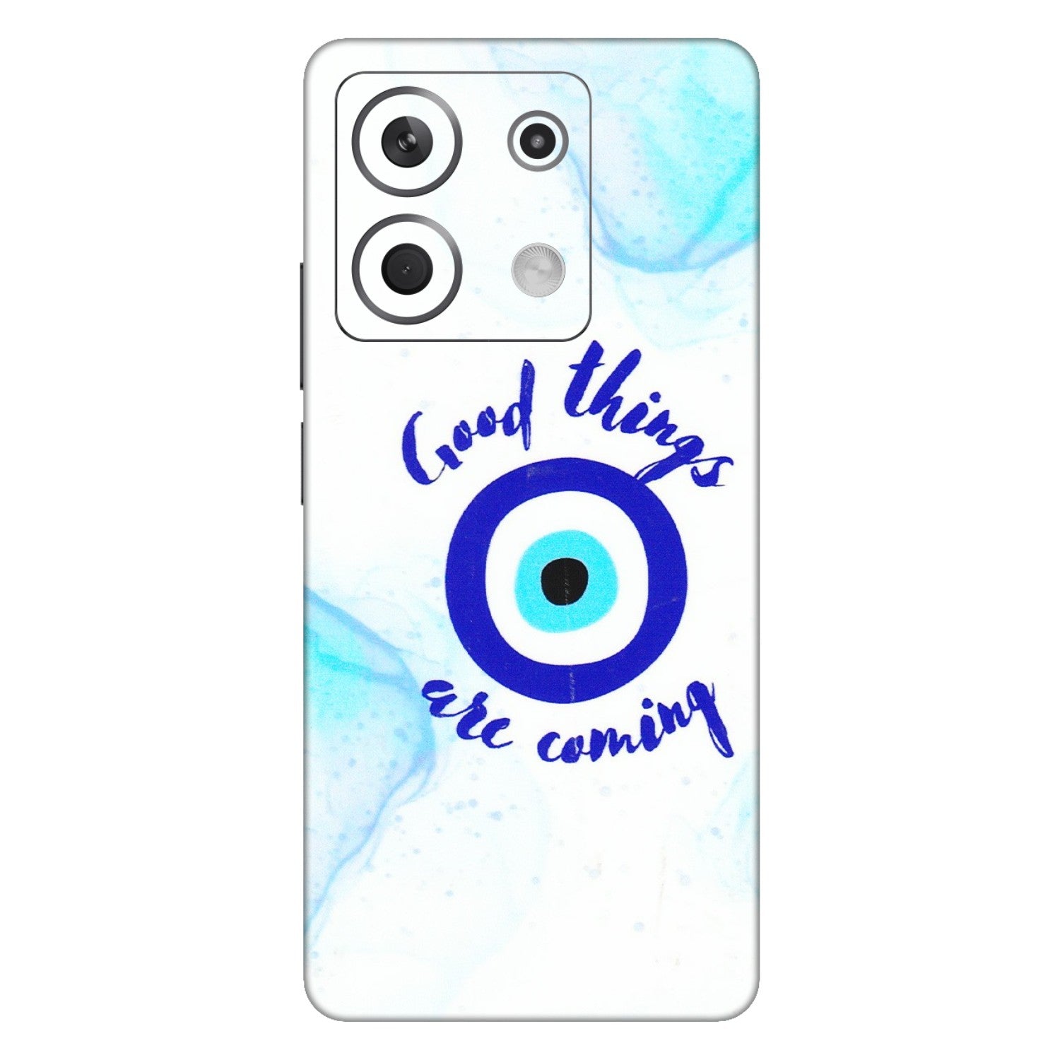 Xiaomi Redmi Phone Skins (All Models) - Evil Eye Good Things Are Coming - 3D Embossed Finish (L-322) Redmi Note 13 5G