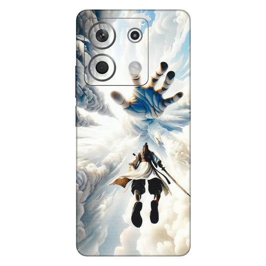 Xiaomi Redmi Phone Skins (All Models) - Big Hand With Monkey King - 3D Embossed Finish (L-323) Redmi Note 13 5G