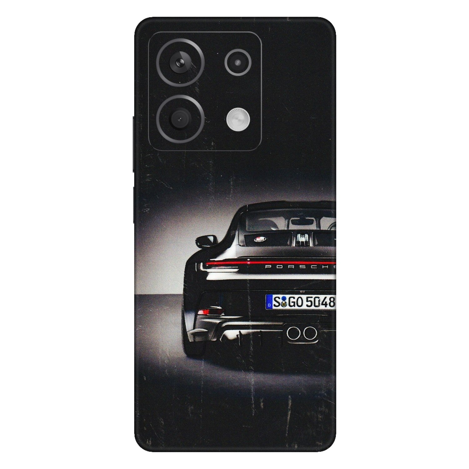 Xiaomi Redmi Phone Skins (All Models) - New Black Porsche GT3 - 3D Embossed Finish (L-327) Redmi Note 13 5G