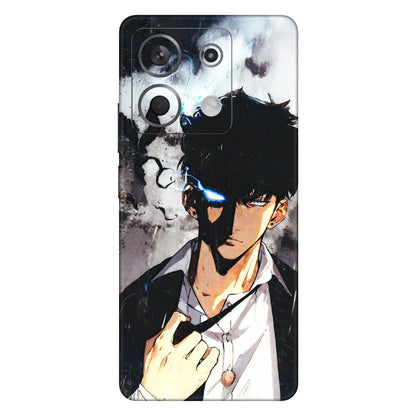 Xiaomi Redmi Phone Skins (All Models) - Sung Jinwoo Manhwa Anime - 3D Embossed Finish (L-328) Redmi Note 13 5G