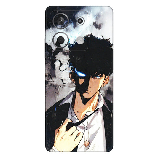 Xiaomi Redmi Phone Skins (All Models) - Sung Jinwoo Manhwa Anime - 3D Embossed Finish (L-328) Redmi Note 13 5G