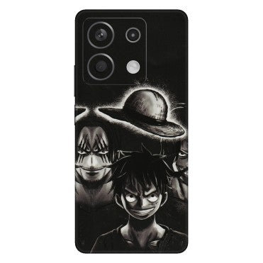 Xiaomi Redmi Phone Skins (All Models) - Black Luffy Hat - 3D Embossed Finish (L-57) Redmi Note 13 5G