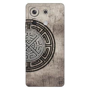 Xiaomi Redmi Phone Skins (All Models) - Mysterious Circular Design - 3D Embossed Finish (L-63) Redmi Note 13 5G