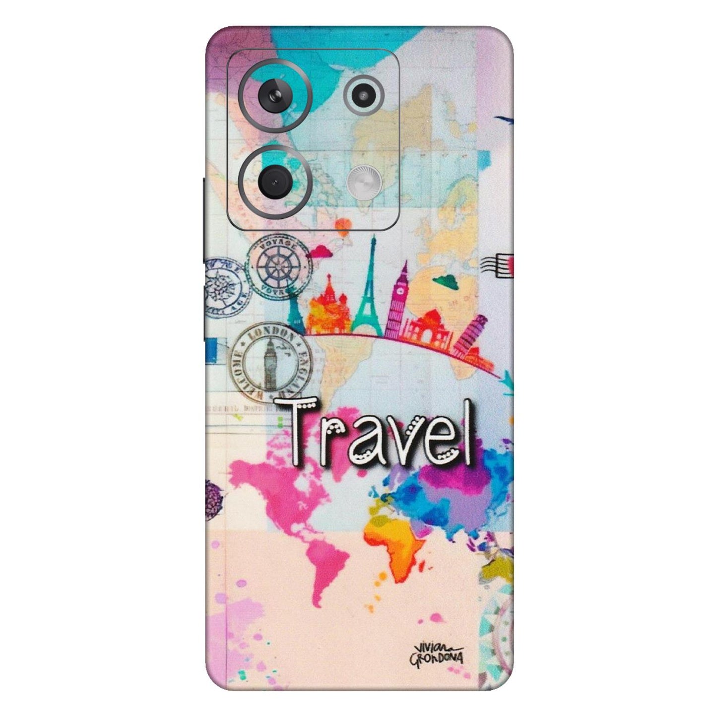 Xiaomi Redmi Phone Skins (All Models) - Travel The Wonders - Matte Finish (M-108) Redmi Note 13 5G