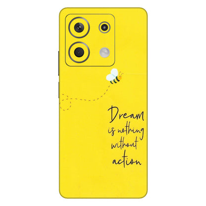 Xiaomi Redmi Phone Skins (All Models) - Dream Is Nothing Without Action - Matte Finish (M-138) Redmi Note 13 5G