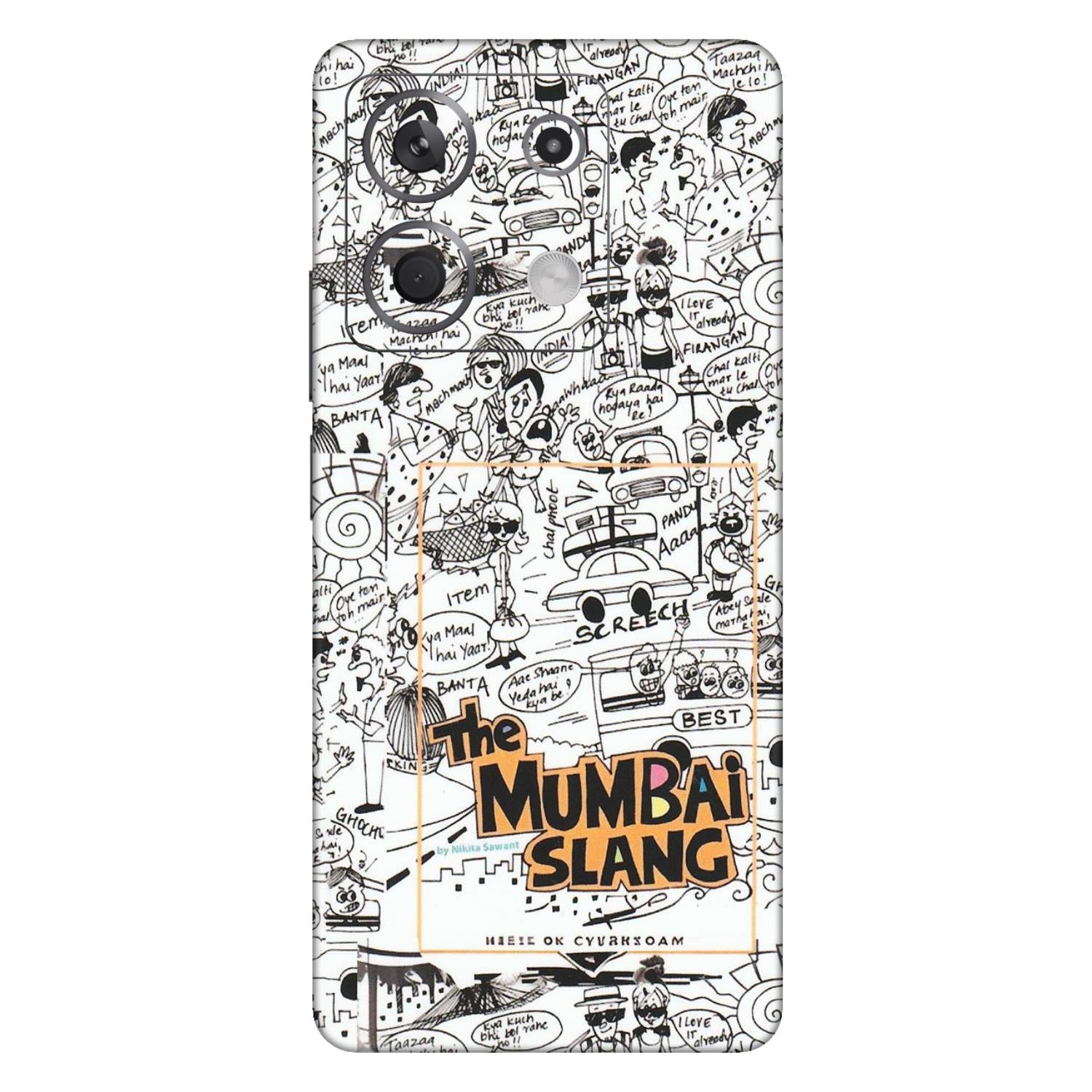 Xiaomi Redmi Phone Skins (All Models) - The Mumbai Slang - Matte Finish (M-142) Redmi Note 13 5G