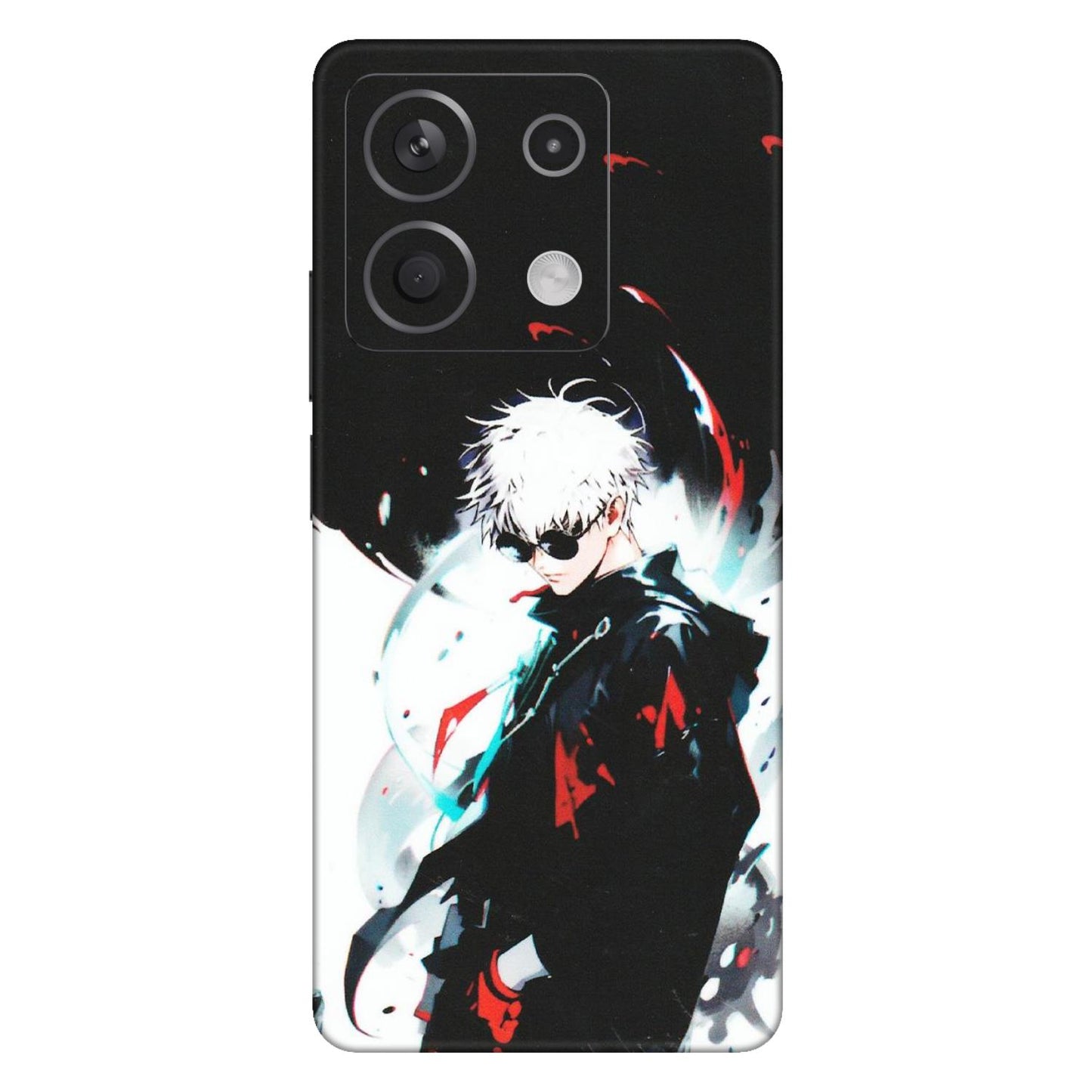 Xiaomi Redmi Phone Skins (All Models) - Gojo Powerful Charater Kaisen Anime - Matte Finish (M-144) Redmi Note 13 5G