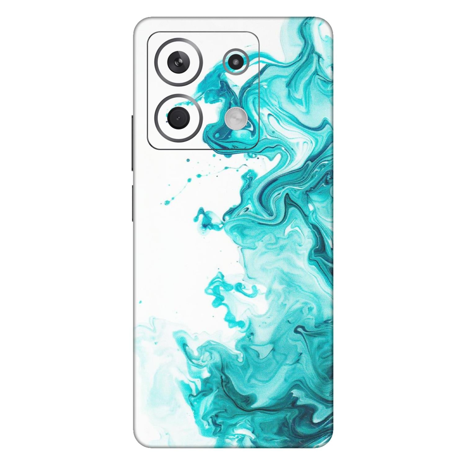 Xiaomi Redmi Phone Skins (All Models) - Sky Blue Abstract Colour - Matte Finish (M-146) Redmi Note 13 5G