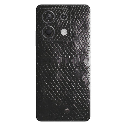 Xiaomi Redmi Phone Skins (All Models) - Black Snack Leather - Matte Finish (M-147) Redmi Note 13 5G