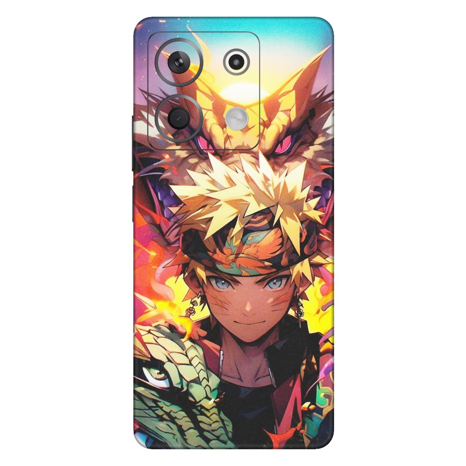 Xiaomi Redmi Phone Skins (All Models) - Angry Naruto Anime - Matte Finish (M-148) Redmi Note 13 5G