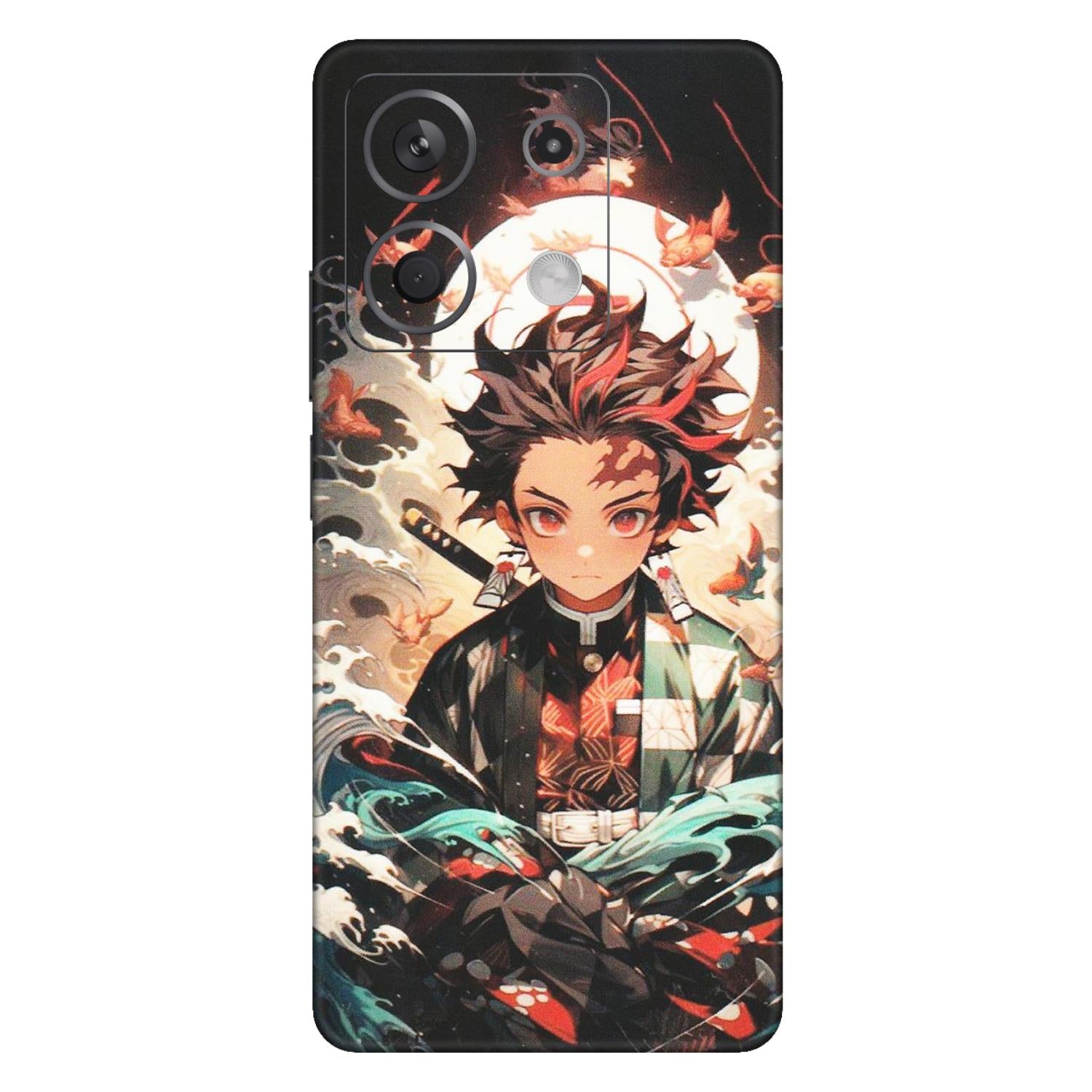 Xiaomi Redmi Phone Skins (All Models) - Tanjiro Demon Slayer Anime - Matte Finish (M-158) Redmi Note 13 5G