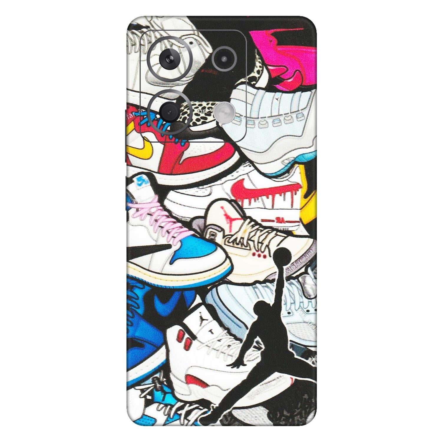 Xiaomi Redmi Phone Skins (All Models) - Jordan Sneakers Fan - Matte Finish (M-80) Redmi Note 13 5G